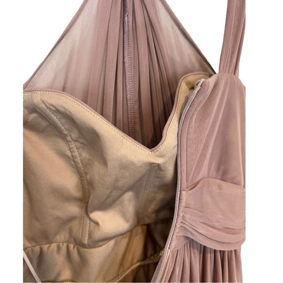 BIRDY GREY KIKO DRESS MESH MAUVE BRIDAL NWT - Picture 9 of 16